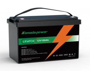 Kamada 12v 100ah lifepo4 batteri
